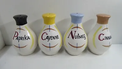 Vintage Australian Pottery Regus Spice Bottles Shakers Gus Mclaren Reg Preston • $96