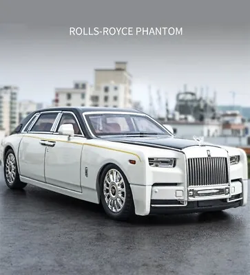 1/18 Rolls Royce Phantom Luxury Diecast Model Car Toy Kids Lux Husband Gift • £64.95