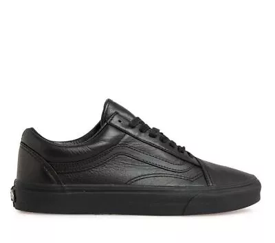 Vans Old Skool Leather Black/Black • $119.99