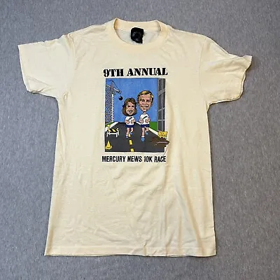 VTG San Jose Mercury News 9th Annual 10K Race  1986 Shirt - Sz L - See Pics • $22.40