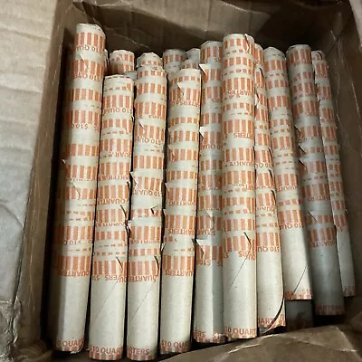 1000 Preformed Coin Wrappers Nested Paper Tubes For QUARTERS (Holds $10 Each)NEW • $34.99