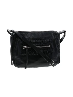 $43.99 • Buy Joelle Hawkens By Treesje Women Black Leather Crossbody Bag One Size