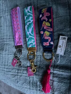 Simply Southern Key Ring Fob Mermaid Palm Leaves OR Seashells You Choose-NEW! • $9.99