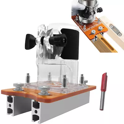 Wood Router Base 2-in-1 Compact Wood Palm Router Base Router Slotting Bracket • £18.08