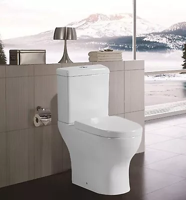 Close Coupled Toilet Comfort Height Toilet Soft Close Toilet Seat Dual Flush New • £159.99