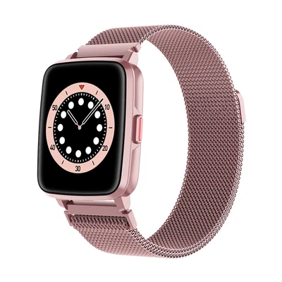 $55 • Buy Bluetooth Smart Watch Temperature Monitor Heart Rate Blood Pressure - Metal Pink