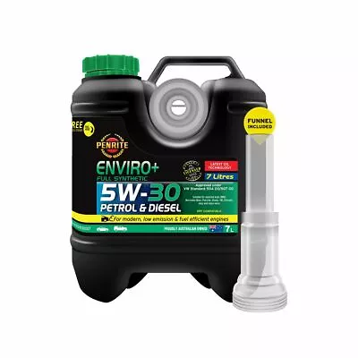 $135.95 • Buy Penrite Enviro+ 5W-30 Synthetic Engine Oil 7L EPLUS5W30007