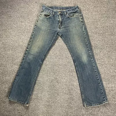 Levis 527 Mens Jeans 32x30 Bootcut Blue Dark Wash Red Tab Dirt Work Tag 34x32 • $24.95