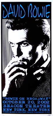 $780 • Buy David Bowie Concert Poster 2002 New York City