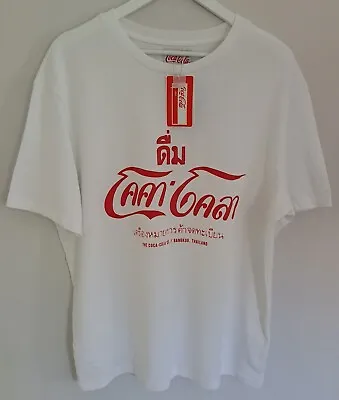 Coca-Cola Shirt Size L Bangkok Thailand Iconic White - BNWTs • £10