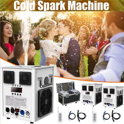 700W Cold Spark Machine DMX Wedding Firework Machine Party Stage & Flight Case • £199.99