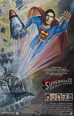Superman Movie Poster (E)  : 11 X 17 Inches - Christopher Reeve Superman IV • $13.96