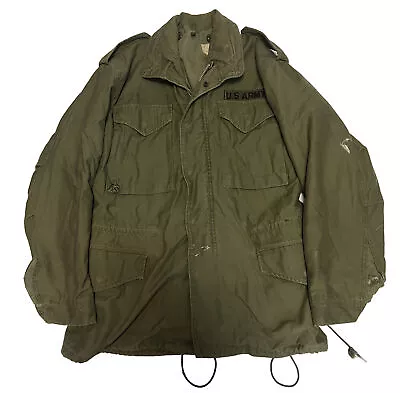 Vintage 1960s Dated M65 Field Jacket OG-107 Vietnam Early 1st Pattern Small Reg • $199.99