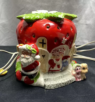 Vintage Strawberry Shortcake Santa Christmas Light Ceramic With Cord WORKS • $64