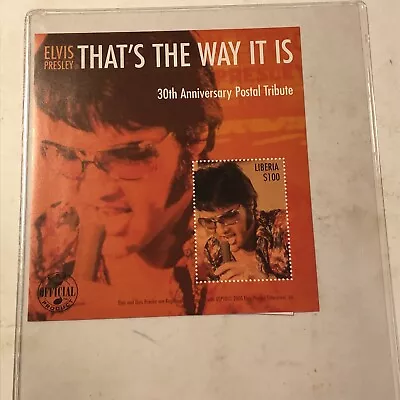 Elvis Presley Collectible Stamp That’s The Way It Is Liberia • $6.29