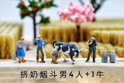 1/87 Scale Painted Poultry Resin Miniature Models Scene Ornaments Props Toys • $29.99