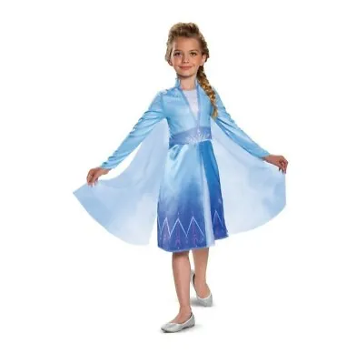 Disney’s Frozen 2 Elsa Classic Girls’ Child Costume Sz M 7-8 • $14.94