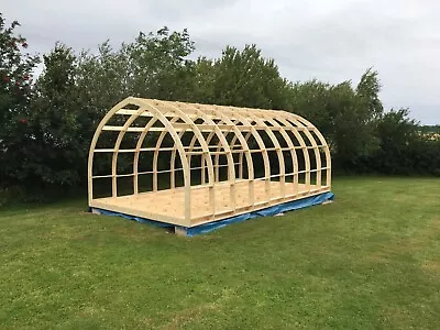  Glamping Pod Frame Garden  Office  Self Build Kit -  6.0m (L)  X  3.95m (W) • £1950