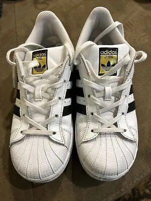 £12.42 • Buy Adidas Sneaker Size 3 Kid Superstar Pro Model Shell Toe White Ortholite Low Top