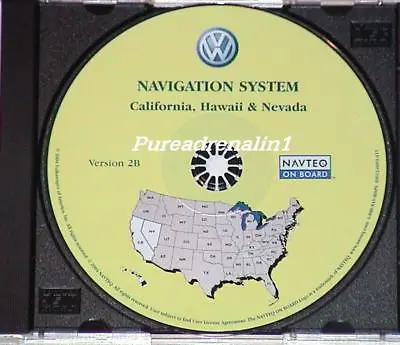 2004 05 Vw Volkswagen Touareg Navigation Map Gps Disc Cd Ver 2b California Nv Hi • $29