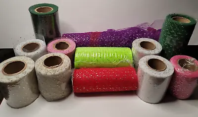 Organza Sheer Holiday Patriotic Fall Mixed Ribbon Rolls Lot 12 Craft Art VTG  • $17.95