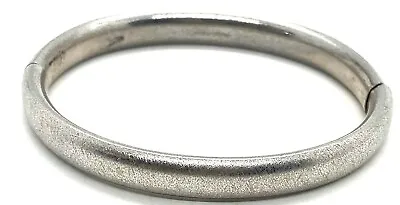 Van Dell 925 Sterling Silver Hinge Bracelet Bangle 7.0  Men Unpolished Vintage • $47.50