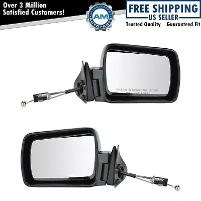 Manual Remote Mirror Pair Set Left & Right For Jeep Comanche Cherokee Wagoneer • $91.87