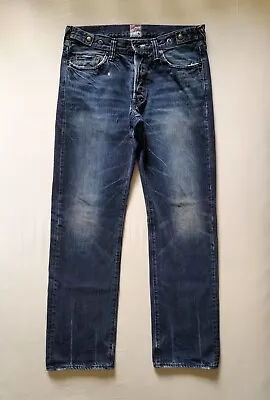 £49.99 • Buy PRPS DISTRESSED DENIM JEANS 30 32 X 32 MADE IN JAPAN Selex Adjustable Waist