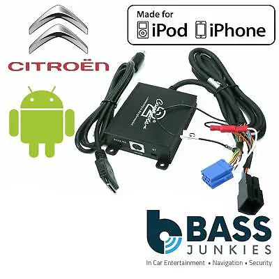 Citroen C3 2002-2005 Car Radio Stereo IPod IPhone 4 5 6 & Aux Interface Adaptor • £19.99