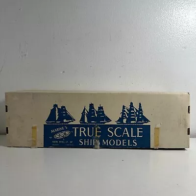 Vintage Marine Model Co. True Scale Brown Complete Wooden Ship Model Kit • $74.99