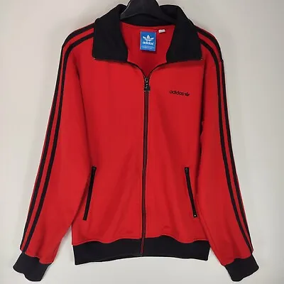 £35 • Buy Adidas Originals Beckenbauer Zip Up Red Tracksuit Top Jacket | Men's Medium