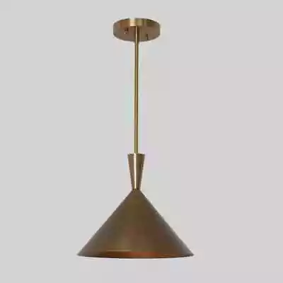 Mid Century Design Brass Ceiling Brass Pendant Light Fixture Ceiling Chandelier • $215