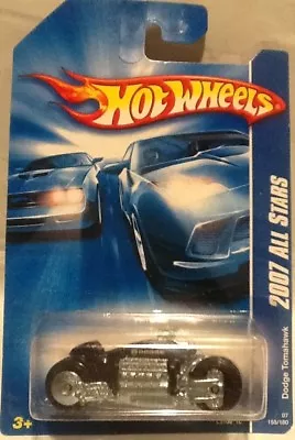 Hot Wheels 2007 All Stars Dodge Tomahawk Motorcycle Black 155/180 MINT • $2