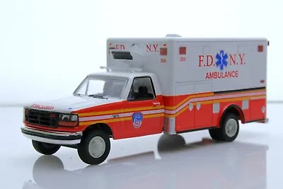 1994 Ford F-350 FDNY New York City Ambulance EMT 1:64 Scale Diecast Model Truck • $17.95