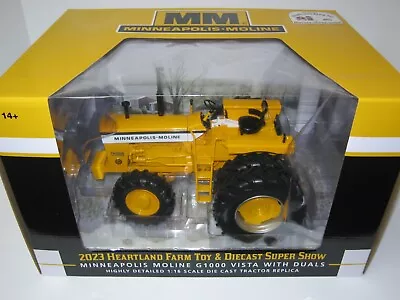 1/16 MINNEAPOLIS-MOLINE G-1000 VISTA W/DUALS NIB  MFWD CHASER  HEARTLAND SHOW • $325