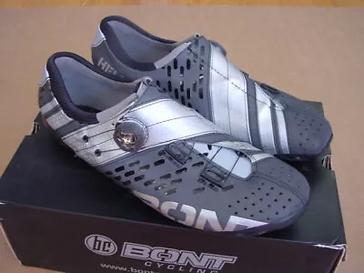 New Bont Helix Carbon Cycling Shoes Reflex Havoc Grey Reflective Euro Size 46.5 • $249