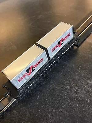 Bachmann New Haven Flat Container Car W/Sea Land Containers N Scale Trains • $9.50