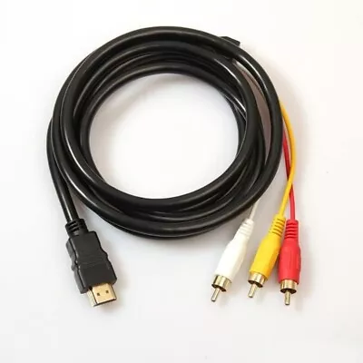 5ft HDMI To RCA Cable HDMI Male To 3 RCA Audio Video Connector Adapter Cord • $6.60