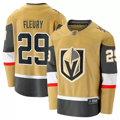 Vegas Golden Knights Marc Andre Fleury Gold 2020/21 Alternate Premier NHL Jersey • $144.85