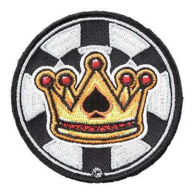 Crown Of Spades Poker Chip Patch Gambling Patches • $4.99