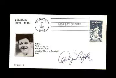 Andy Pafko Signed 1983 FDC Babe Ruth Cache New York Yankees Autograph • $14
