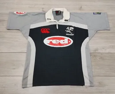 Natal Sharks - Super Rugby Home Shirt 2001/2003 Canterbury Medium M Jersey Temex • £69.99