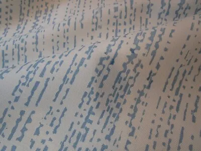 Quadrille Alan Campbells' Mojave Hand Screen Print Blue White Fabric 46 X53  • $49.99