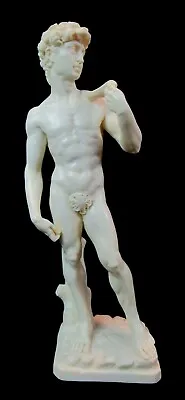 Vintage A. Santini DAVID  10  Greek Alabaster Resin Statue Made In Italy  • $38.85