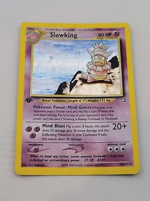 Slowking 1st Ed. Neo Genesis Set 14/111 English Holo Pokemon Heavily Played HP • $28.99