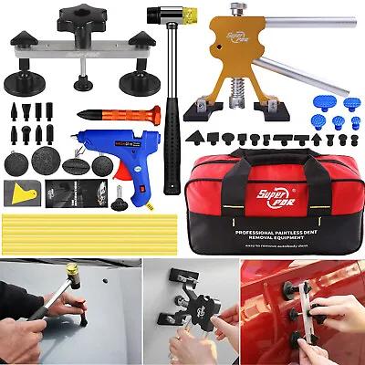PDR Tools Car Paintless Kit Dent Puller Lifter Repair Removal Hail Tabs Glue Gun • £32.99