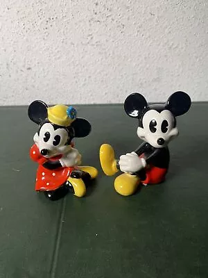 Mickey And Minnie Porcelain 4  Collectibles • $10.98