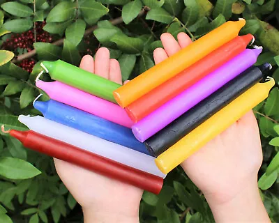 6  Taper Candles 10 Colors BUY 2 GET 2 FREE (MUST PUT 4 IN CART) (Ritual Spell) • $4.95