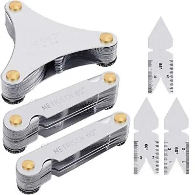 ChgImposs Screw Thread Pitch Cutting Gauge Tool Set Stainless Steel Centre  • $24.40