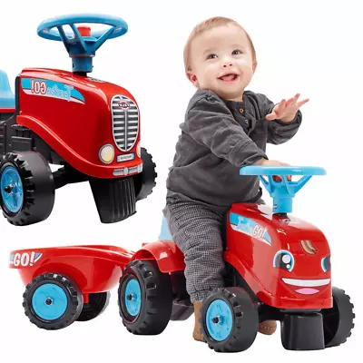 FALK Tractor GO Red With Trailer From 1 Year • £74